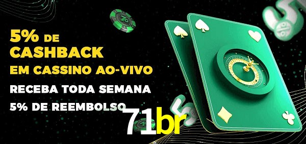 Promoções do cassino ao Vivo 71br